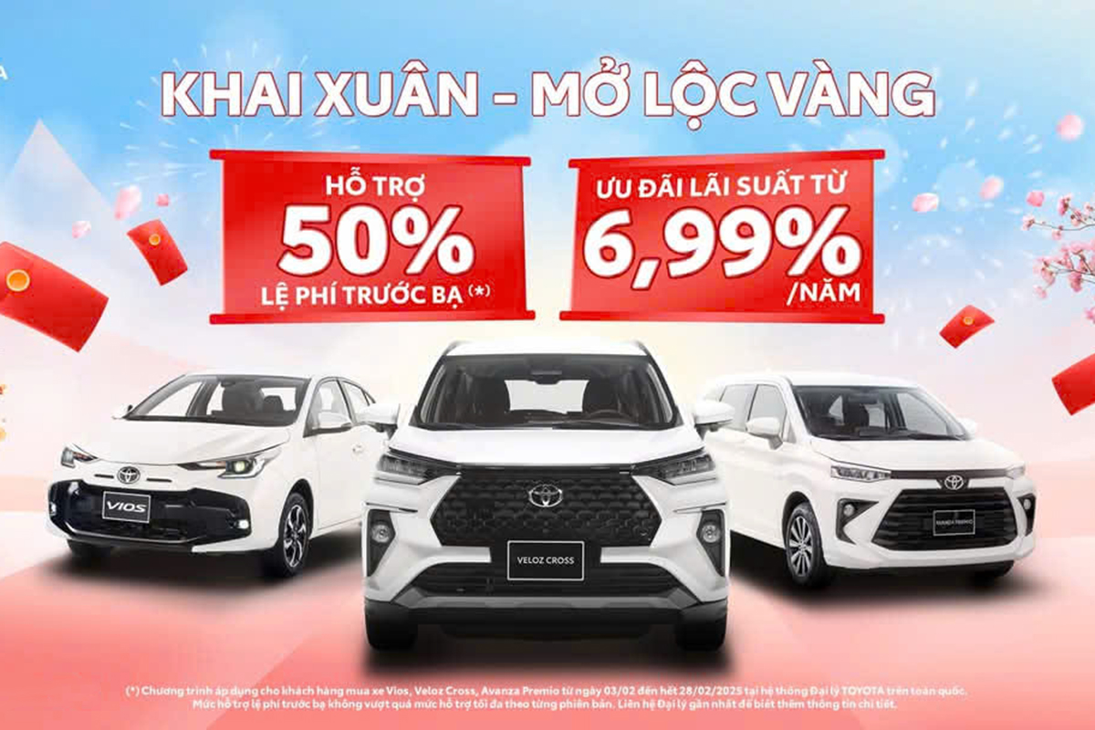 Read more about the article Toyota Long Biên triển khai chương trình khuyến mại tháng 2 năm 2025