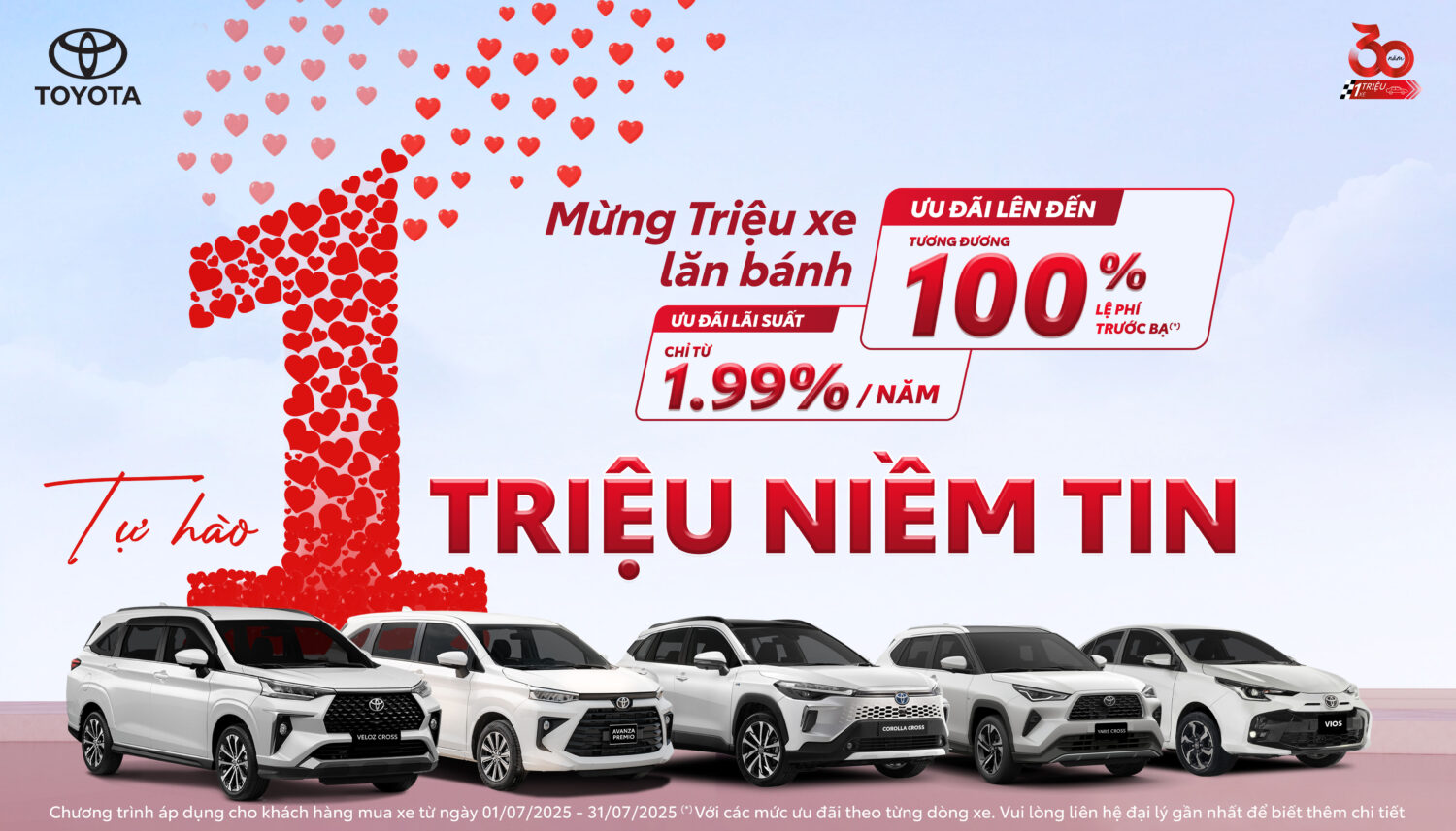 Read more about the article Chương trình khuyến mại mua xe mới tại Toyota Long Biên trong tháng 7/2025