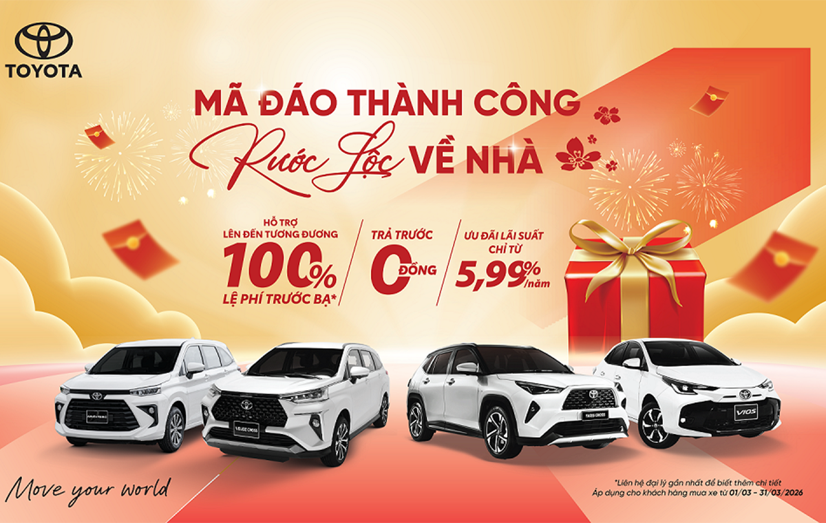 Khuyến mại mua xe mới toyota tháng 3/2026