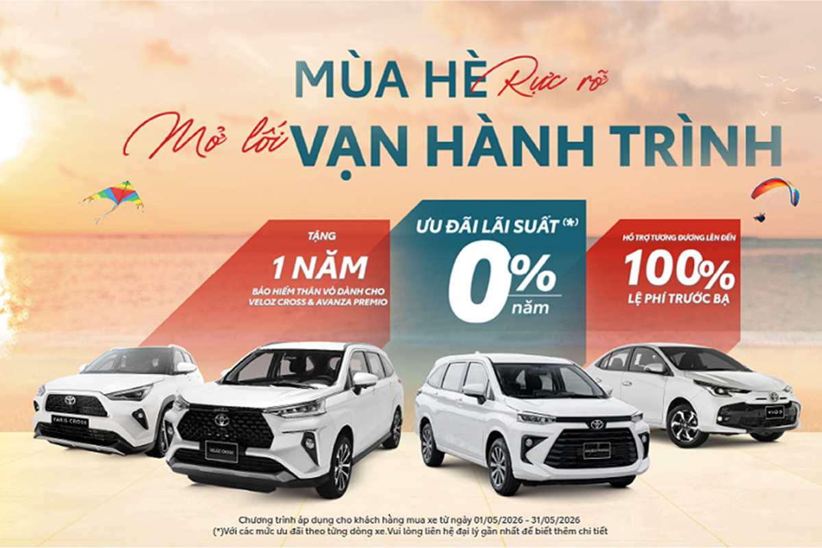 Toyota Long Biên triển khai chương trình khuyến mại tháng 5/2026